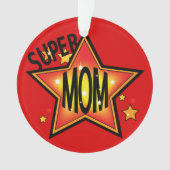 Mam Moeder Super Star Kerstmis Orn 2 Ornament (voorkant)