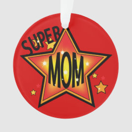 Mam Moeder Super Star Kerstmis Orn 2 Ornament