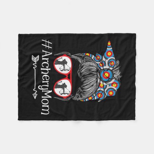 Mam - Moederdag Bowhunter Archer Bowman Bows Fleece Deken (Voorkant (Horizontaal))