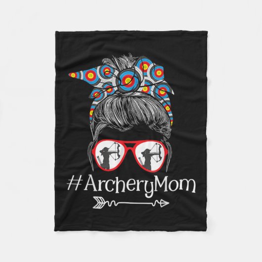 Mam - Moederdag Bowhunter Archer Bowman Bows Fleece Deken (Voorkant)