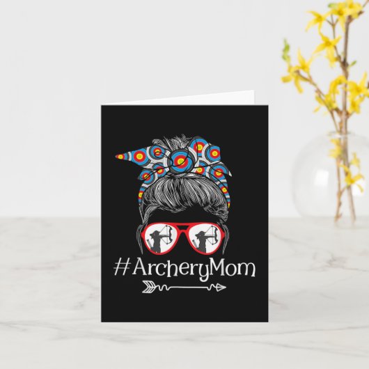 Mam - Moederdag Bowhunter Archer Bowman Bows Kaart (Gele Bloem)