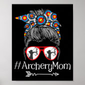 Mam - Moederdag Bowhunter Archer Bowman Bows Poster (Voorkant)