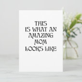 Mam Moederdag Gifts Funny Husband Gezegden Kaart (Staand voorkant)