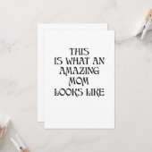 Mam Moederdag Gifts Funny Husband Gezegden Kaart (Voorkant / Achterkant in situ)