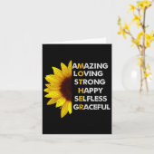 Mam Moederdag Mam Geweldig Lief Sterk Beste Mo Kaart (Gele Bloem)