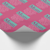 Mam - Moederdag- of Birthday Gift Wrapping Paper Cadeaupapier (Hoek)