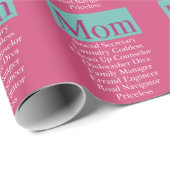 Mam - Moederdag- of Birthday Gift Wrapping Paper Cadeaupapier (Rol Hoek)