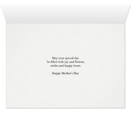 Mam Moederdag Pink Flowers (Binenzijde Horizontaal (Onderkant))