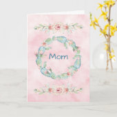 Mam Moederdag Waterverf Cactus Kaart (Gele Bloem)