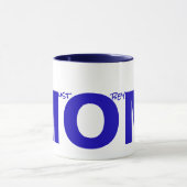 MAM (moet me gehoorzamen) Blauw Mok (Midden)