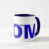 MAM (moet me gehoorzamen) Blauw Mok (Voorkant rechts)
