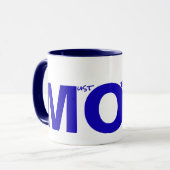 MAM (moet me gehoorzamen) Blauw Mok (Voorkant links)
