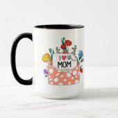 Mam Mok Gift, ik hou van je Mok van Floral Design (Links)