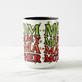 Mam mokka cup cadeau voor moeders mok (Midden)