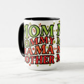 Mam mokka cup cadeau voor moeders mok (Voorkant links)