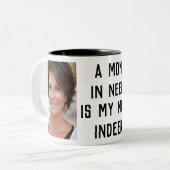 Mam mokken moderne moeder houdt van BFF koffiemok (Voorkant links)