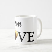 Mam mokken moderne moeder houdt van gouden hartkof (Voorkant rechts)