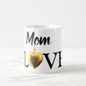 Mam mokken moderne moeder houdt van gouden hartkof (Center)