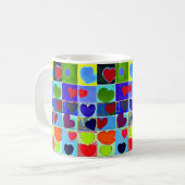 Mam mokken moderne schattige pop harten moderne mo (Voorkant links)