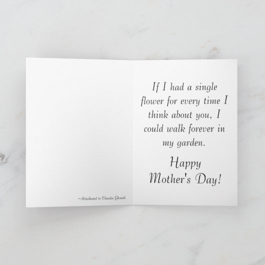 Mam... Moonflower Kaart (Binnen)