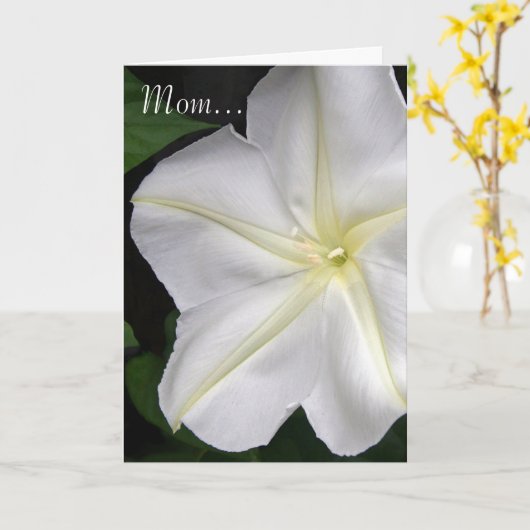 Mam... Moonflower Kaart (Gele Bloem)