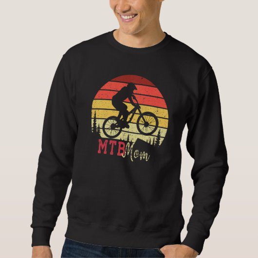 Mam Mtb met  zonsondergang Trui (Voorkant)