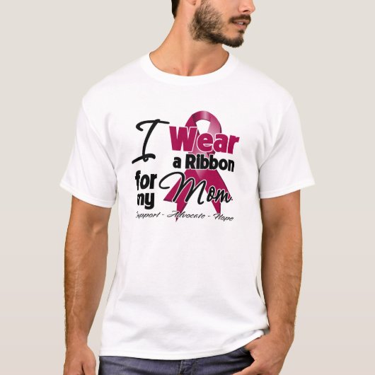 Mam - Multiple Myeloma Ribbon T-shirt (Voorkant)