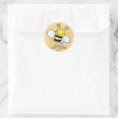 Mam naar Bee Baby shower Favor Sticker (Tas)