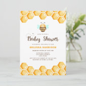 Mam naar Bee Baby shower Kaart (Staand voorkant)