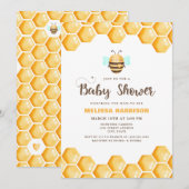 Mam naar Bee Baby shower Kaart (Voorkant / Achterkant)