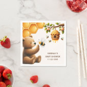 Mam naar Bee Brown Beer Baby shower Servet (Insitu)
