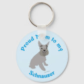 Mam naar mijn Schnauzer Sleutelhanger (Voorkant)