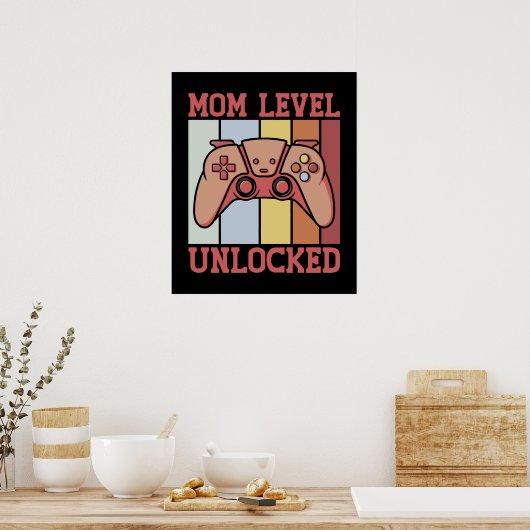 Mam Niveau Onvergrendelde  videokanser Nieuwe mam Poster (Keuken)