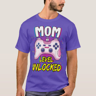 Mam Niveau Onvergrendelde zwangerschapsaankondigin T-shirt