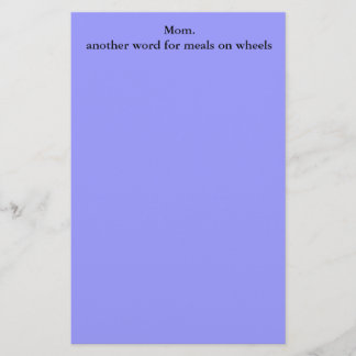 Mam. Nog een woord voor maaltijden op wielen Briefpapier