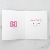 Mam nummer 60 Foto Collage Big 60th Birthday Kaart (Binnen)