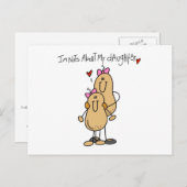 Mam - Nuts over mijn T-shirts en cadeautjes Briefkaart (Voorkant / Achterkant)