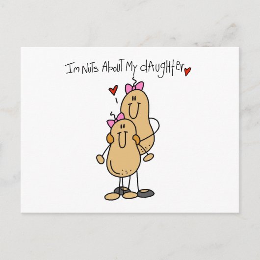 Mam - Nuts over mijn T-shirts en cadeautjes Briefkaart (Voorkant)