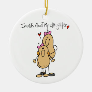 Mam - Nuts over mijn T-shirts en cadeautjes Keramisch Ornament