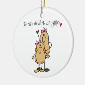 Mam - Nuts over mijn T-shirts en cadeautjes Keramisch Ornament (Links)