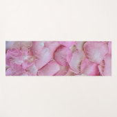 Mam of jouw naam, Roze Rozenblaadjes Twee kanten Yogamat (Voorkant (horizontaal))