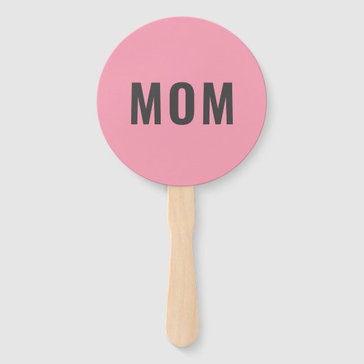 Mam of papa? | Modern roze blauw Baby shower Handwaaier (Voorkant)