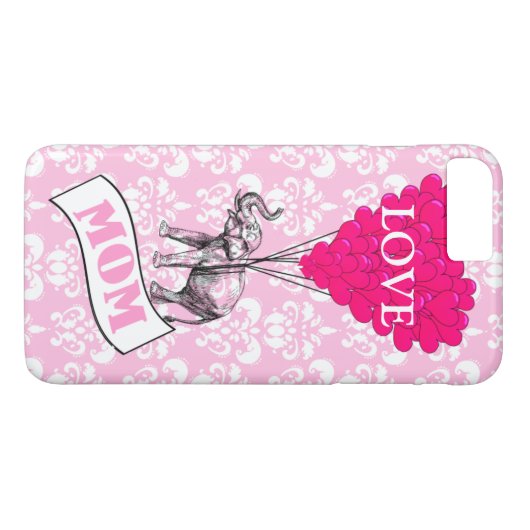 Mam-, olifant- en hartballonnen Case-Mate iPhone case (Achterkant (Horizontaal))