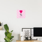 Mam, olifant en hartballonnen poster (Thuiskantoor)
