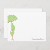 Mam om Baby shower te worden Dank je kaarten (Voorkant / Achterkant)