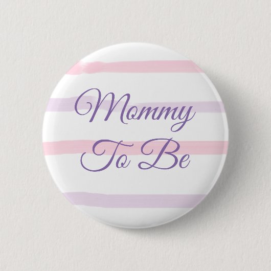 Mam om Baby shower te zijn Ronde Button 5,7 Cm (Voorkant)