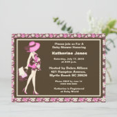Mam om Baby shower uit te nodigen Kaart (Staand voorkant)
