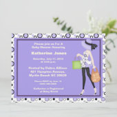 Mam om Baby shower uit te nodigen Kaart (Staand voorkant)