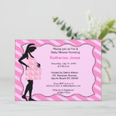 Mam om Baby shower-uitnodiging te zijn Kaart (Staand voorkant)