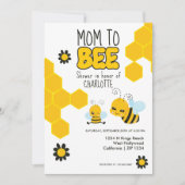 Mam om Bee thema baby shower Kaart (Voorkant)